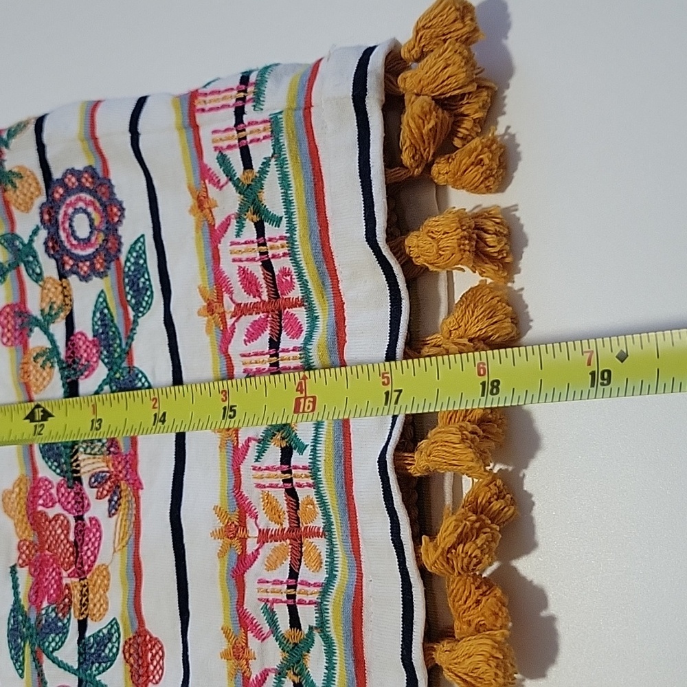 THML Multicolor Embroidered Pencil Skirt Southwest Boho Vibes Sz S - Picture 13 of 16
